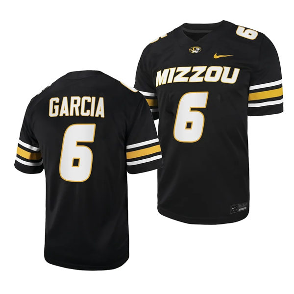 Mens Youth Missouri Tigers #6 Jake Garcia Nike Black College Football Game Jersey