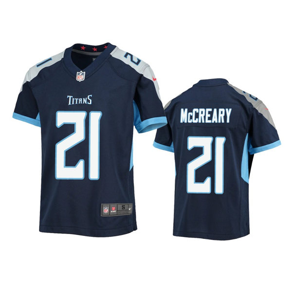 Youth Tennessee Titans #21 Roger McCreary Nike Navy Limited Jersey