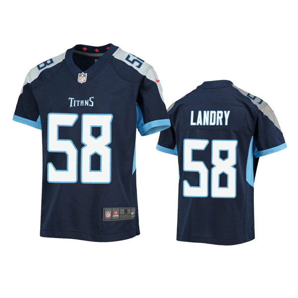 Youth Tennessee Titans #58 Harold Landry Nike Navy Limited Jersey