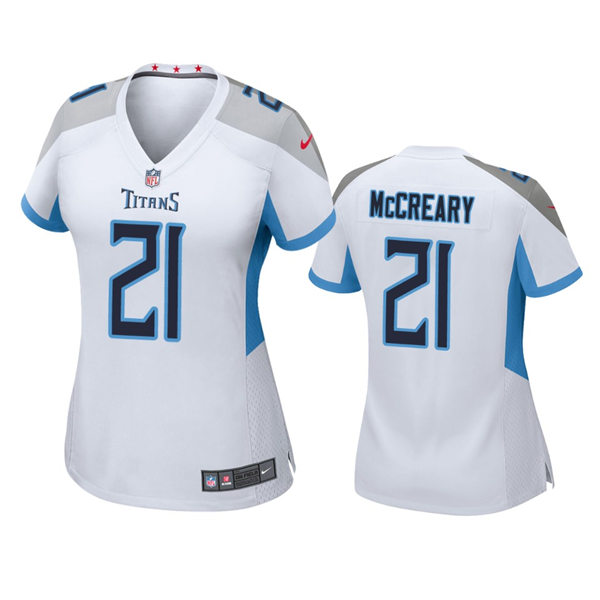 Womens Tennessee Titans #21 Roger McCreary Nike White Limited Jersey