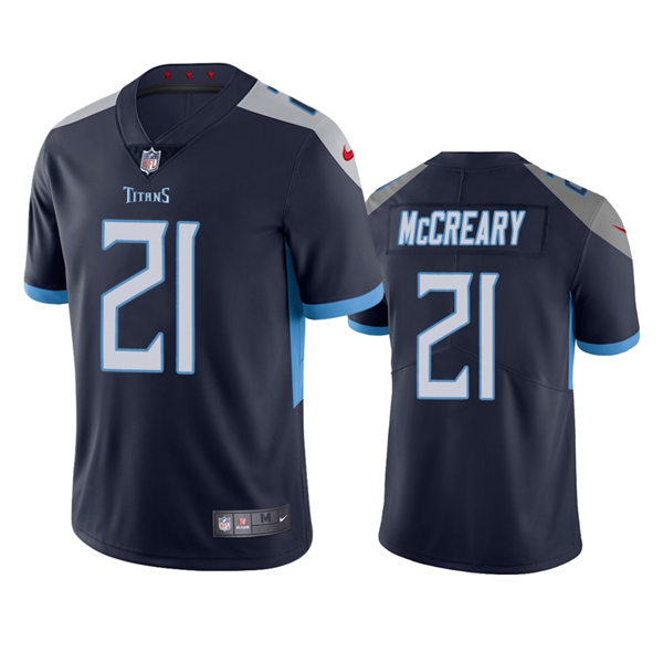 Mens Tennessee Titans #21 Roger McCreary Navy Vapor Untouchable Limited Jersey