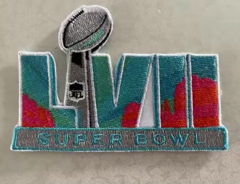 Embroidered 2022 NFL Kansas City Chiefs VS Philadelphia Eagles Super Bowl LVII Patch