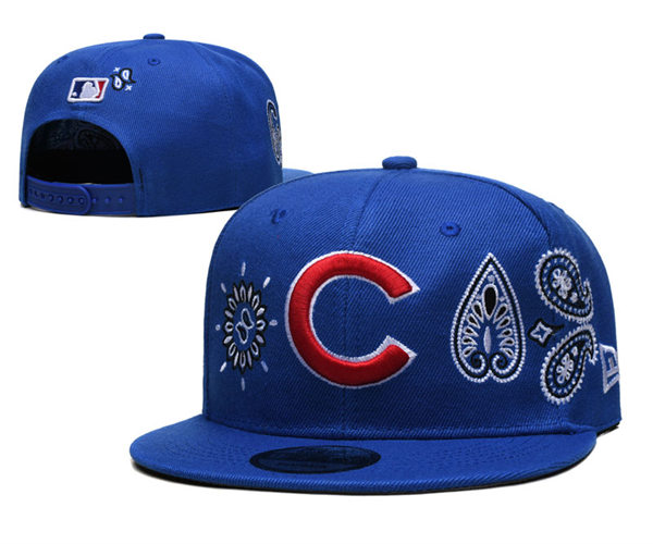 Chicago Cubs Blue embroidered Snapback Caps YD221201 (3)