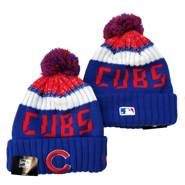 Chicago Cubs Cuffed Pom Knit Hat  YD221201 (2)