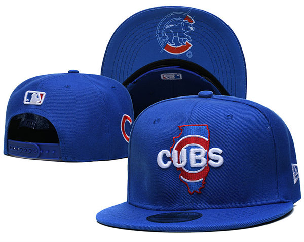 Chicago Cubs Blue embroidered Snapback Caps YD221201 (6)