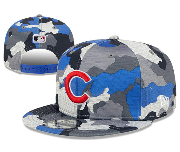 Chicago Cubs  embroidered Snapback Caps  Camo YD221201 (1)