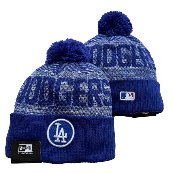 Los Angeles Dodgers Cuffed Pom Knit Hat YD221201