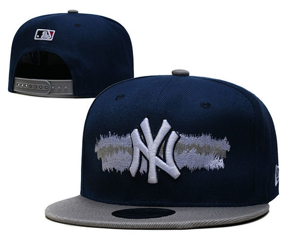 New York Yankees embroidered Snapback Caps Navy Grey YD221201 (4)