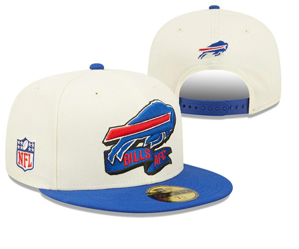 Buffalo Bills embroidered Snapback Caps Cream YD221201  (9)