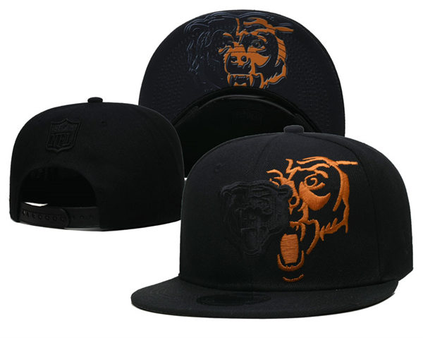 Chicago Bears embroidered Black Snapback Caps YD221201  (1)