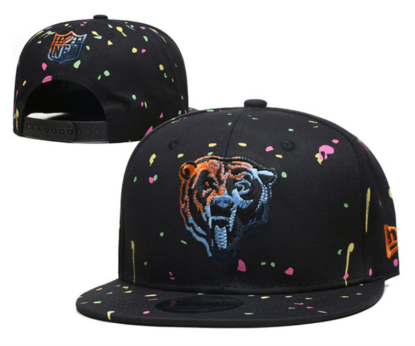 Chicago Bears embroidered Black Star Snapback Caps YD221201  (10)