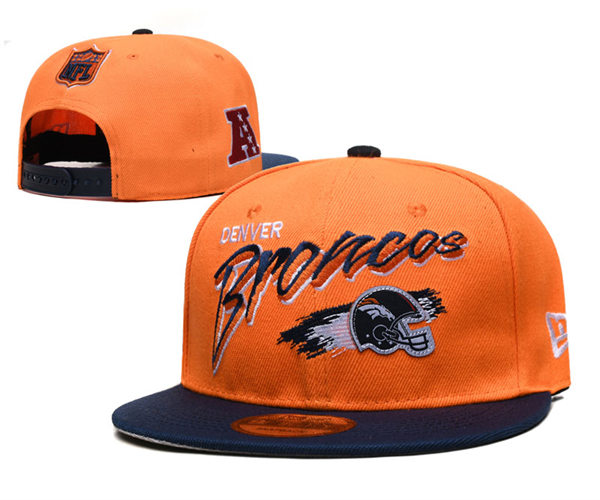Denver Broncos embroidered Snapback Caps Orange Navy YD221201 