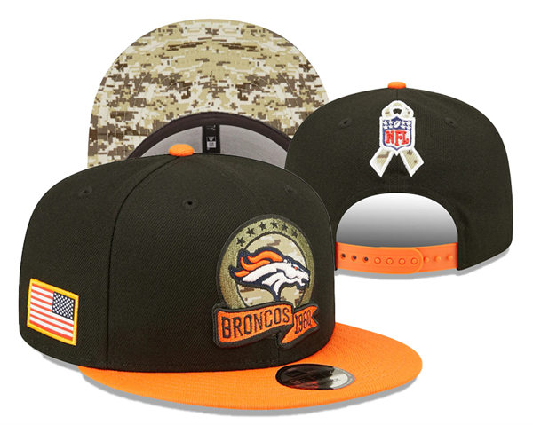 Denver Broncos embroidered Snapback Caps Black Orange YD221201  (11)