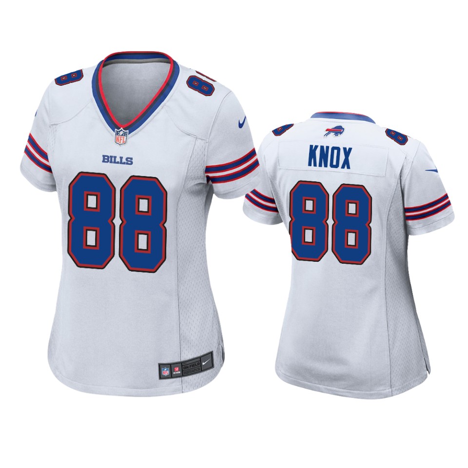 Women's Buffalo Bills #88 Dawson Knox Nike White Limited Jersey