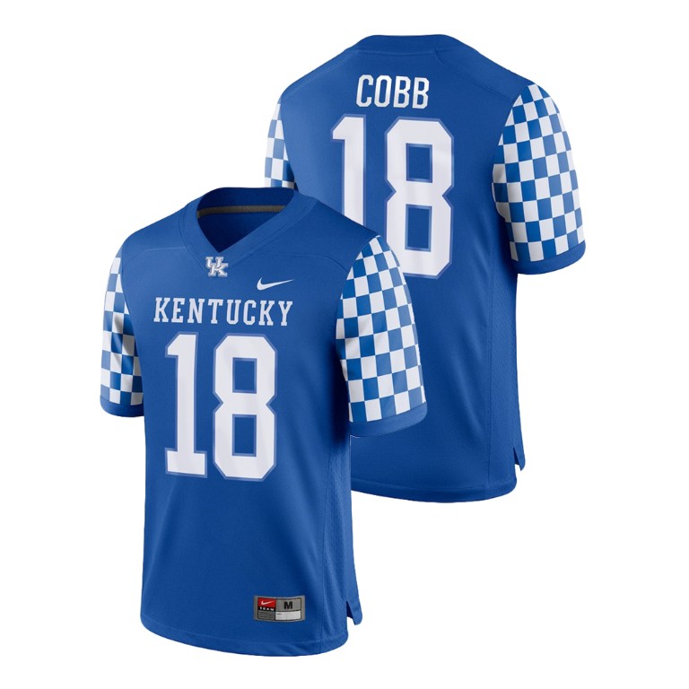 Men's Kentucky Wildcats #18 Randall Cobb Nike Royal College Football Game Jersey