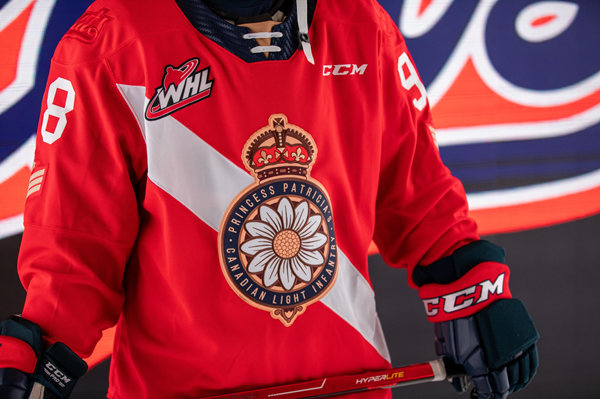 Mens Regina Pats Custom CCM Red WHL Hockey Jersey