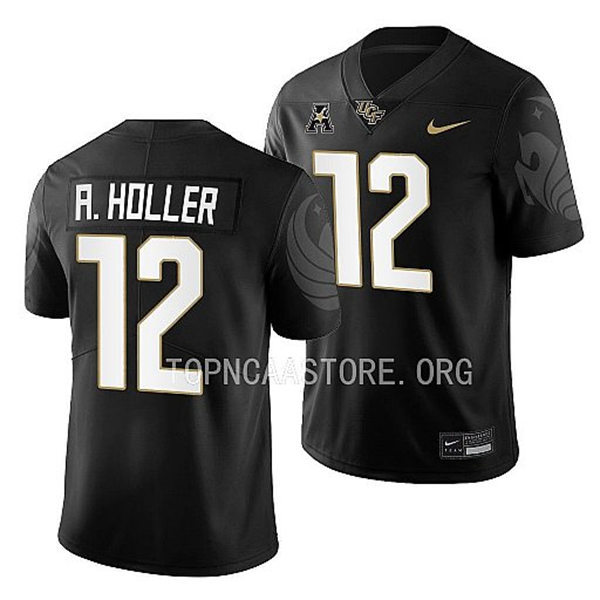 Mens Youth UCF Knights #12 Justin Hodges Nike Black White Away 2022 College Football Game Jersey