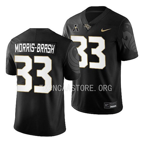 Mens Youth UCF Knights #33 Tre'mon Morris-Brash Nike Black White Away 2022 College Football Game Jersey