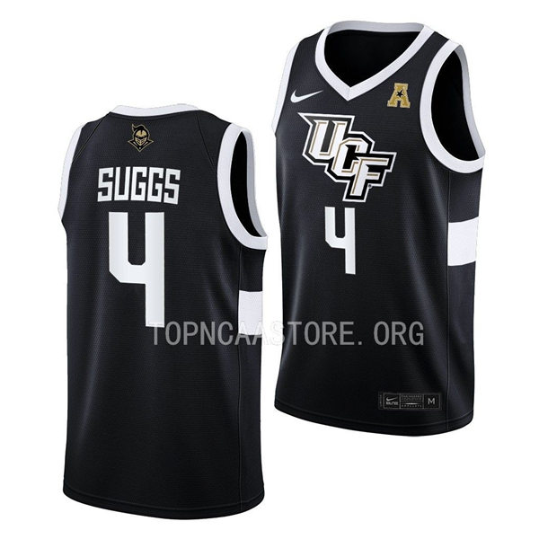 Mens Youth UCF Knights #4 Brandon Suggs Nike Black 2022 College Basketball Game Jersey
