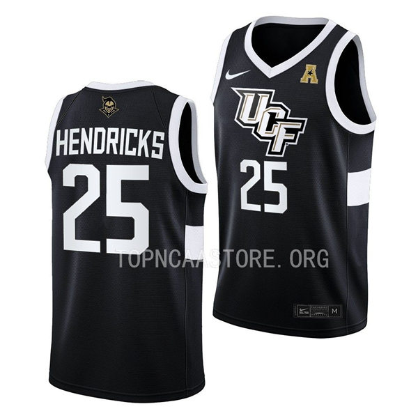 Mens Youth UCF Knights #25 Taylor Hendricks Nike Black 2022 College Basketball Game Jersey