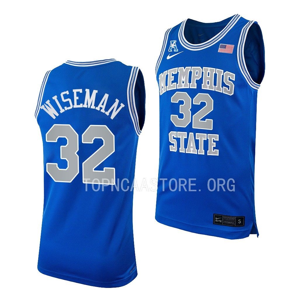 Mens Youth Memphis Tigers #32 James Wiseman Nike Royal Retro College Basketball Jersey