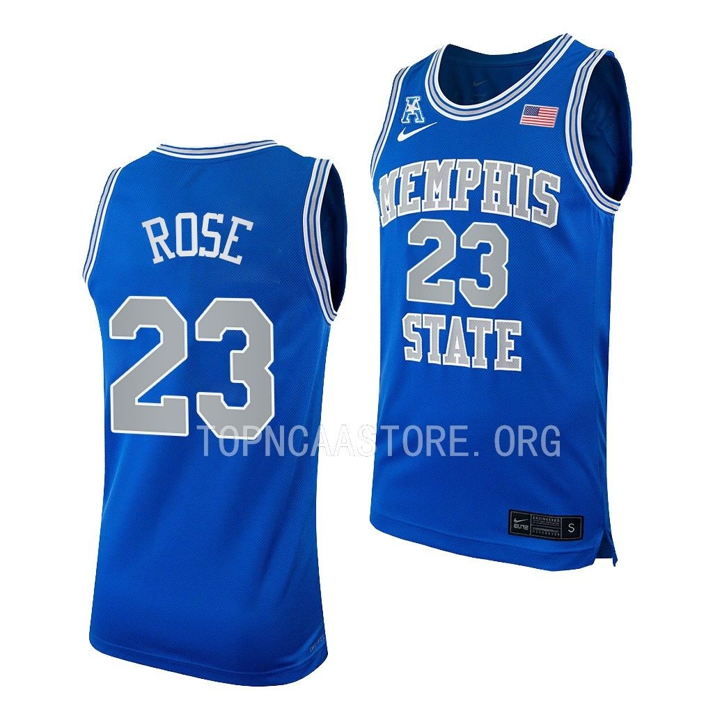 Mens Youth Memphis Tigers #23 Derrick Rose Nike Royal Retro College Basketball Jersey