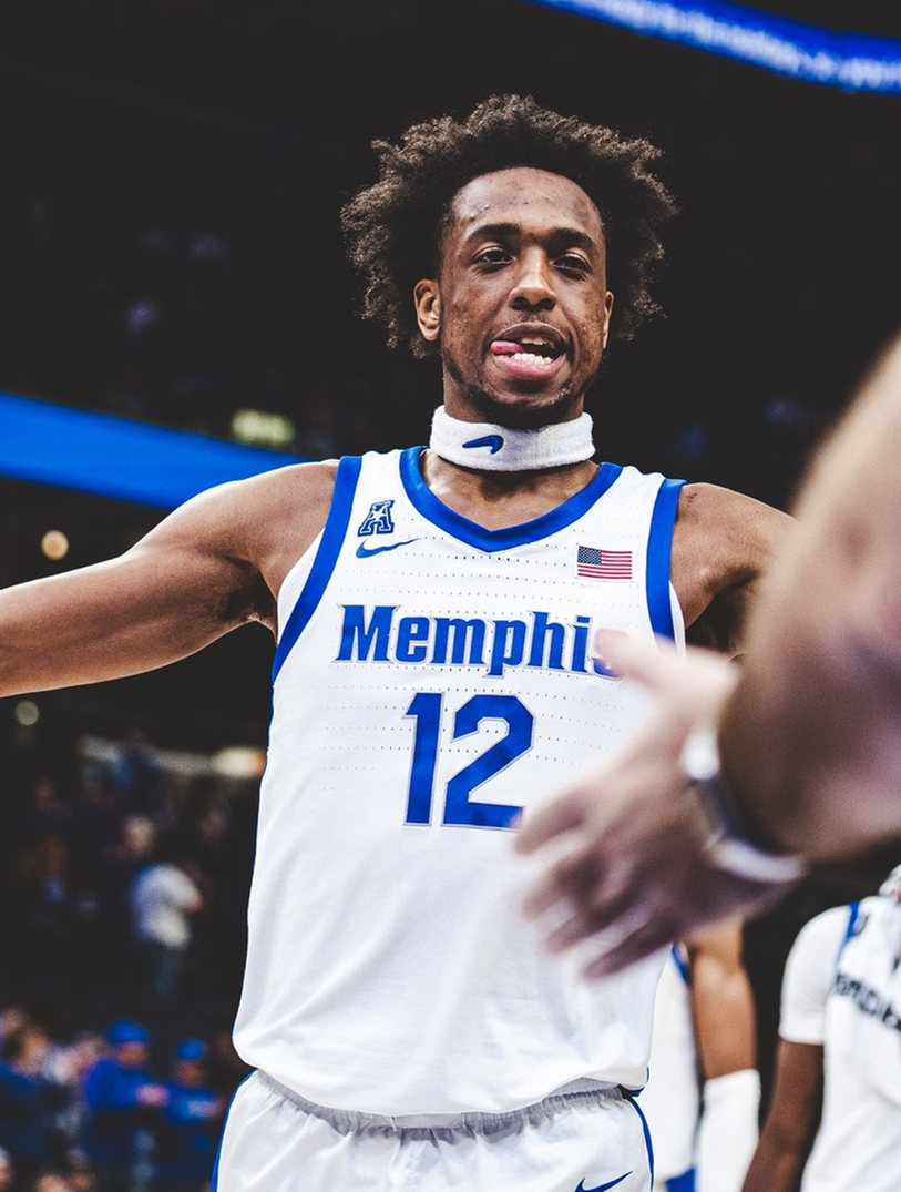 Mens Youth Memphis Tigers #12 DeAndre Williams Nike 2023 White College Basketball Game Jersey