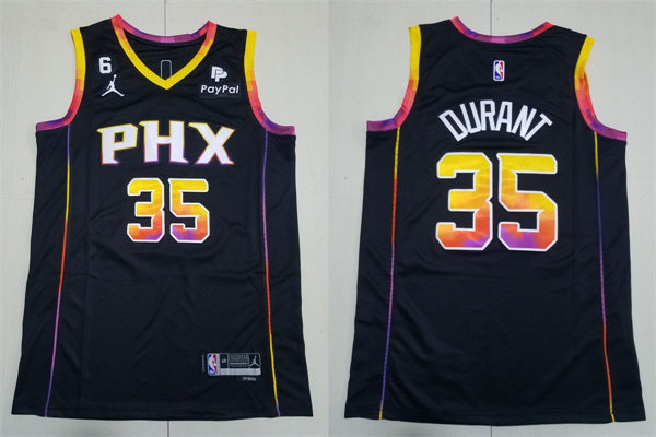 Mens Phoenix Suns #35 Kevin Durant 2022-23 Black Statement Edition Jersey 