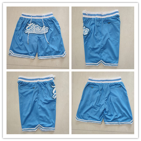 Men's North Carolina Tar Heels Royal Retro Embroidered Shorts