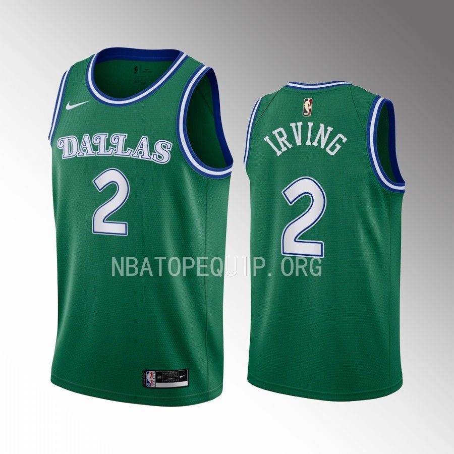 Men's Dallas Mavericks #2 Kyrie Irving Nike GreenClassic Edition Jersey