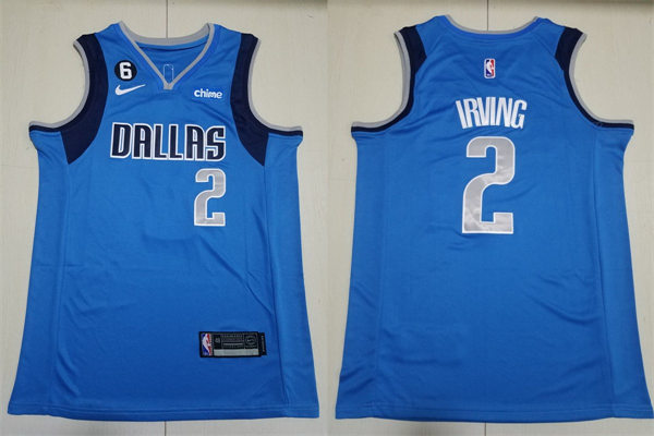 Men's Dallas Mavericks #2 Kyrie Irving Nike Blue Icon Edition Jersey