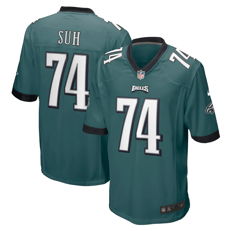 Mens Philadelphia Eagles #74 Ndamukong Suh Nike Midnight Green Vapor Limited Player Jersey