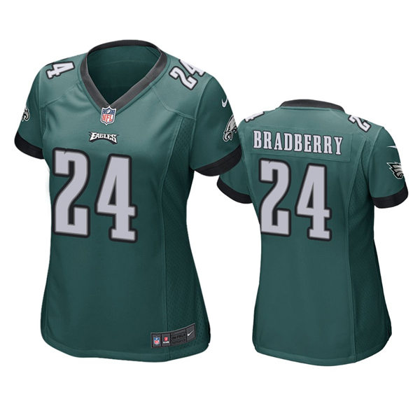 Womens Philadelphia Eagles #24 James Bradberry Midnight Green Limited Jersey