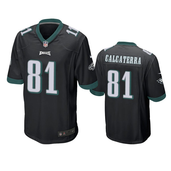 Youth Philadelphia Eagles #81 Grant Calcaterr Nike Black Limited Jersey