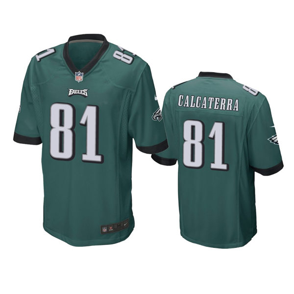 Youth Philadelphia Eagles #81 Grant Calcaterr Midnight Green Limited Jersey