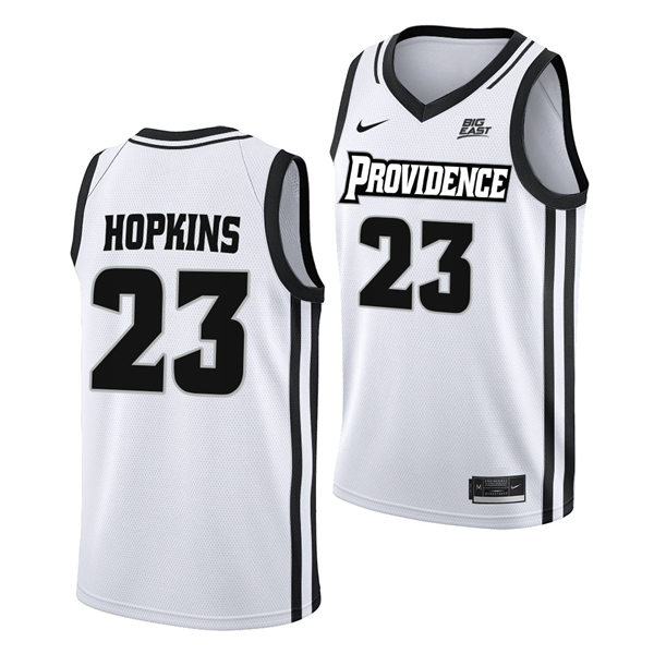 Mens Youth Providence Friars #23 Bryce Hopkins Nike 2023 White College Basketball Game Jersey