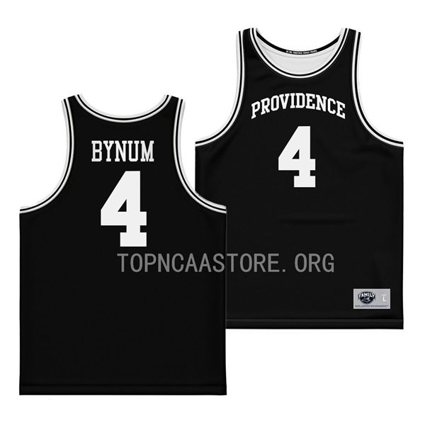 Mens Youth Providence Friars #4 Jared Bynum Nike 2023 Black College Basketball Game Jersey