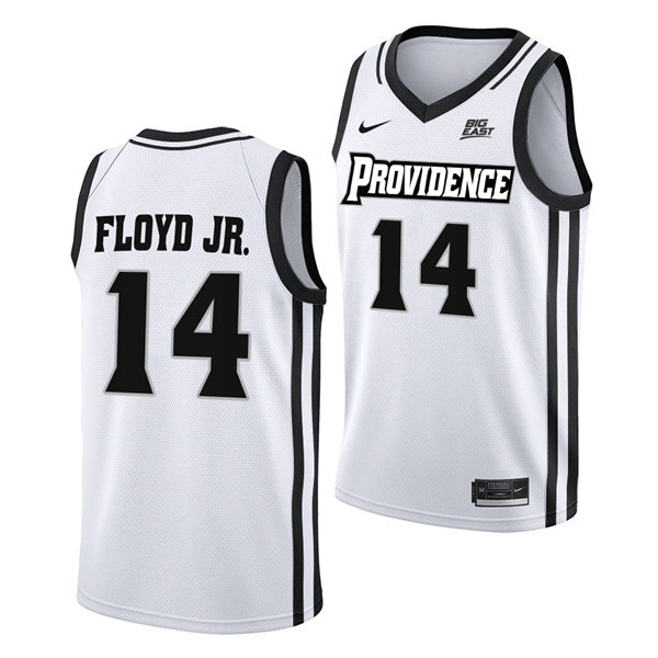Mens Youth Providence Friars #14 Corey Floyd Jr. Nike 2023 White College Basketball Game Jersey