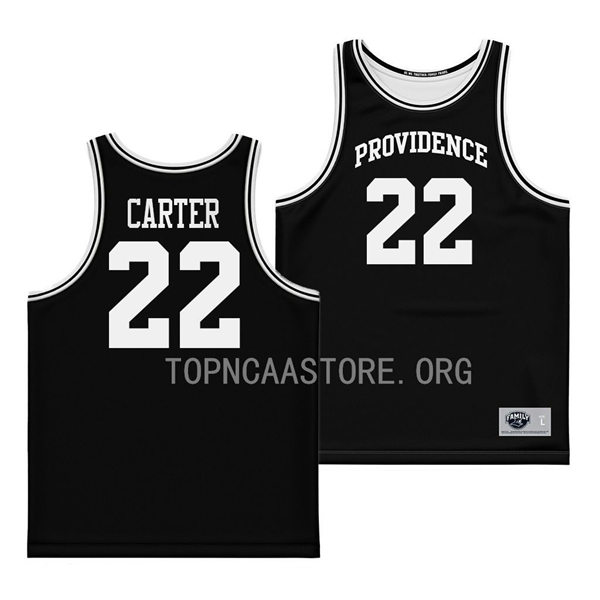 Mens Youth Providence Friars #22 Devin Carter Nike 2023 Black College Basketball Game Jersey (2)