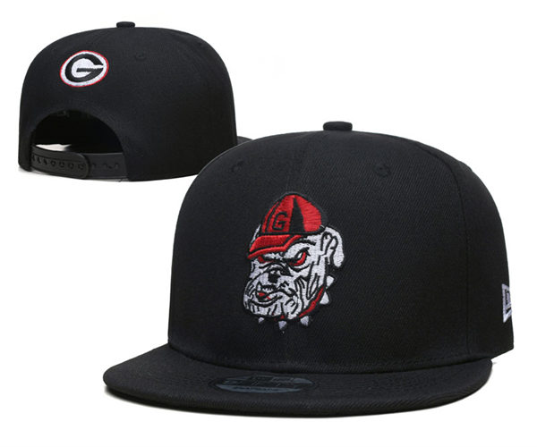 Georgia Bulldogs Embroidered Black Snapback Caps GS23224 (4)