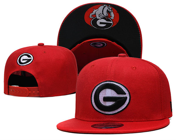 Georgia Bulldogs Embroidered Red Snapback Caps GS23224 (3)