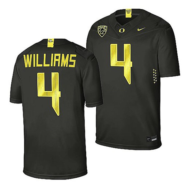 Mens Youth Oregon Ducks #4 Bennett Williams Nike Alternate College Football Game Jersey - Sequoia