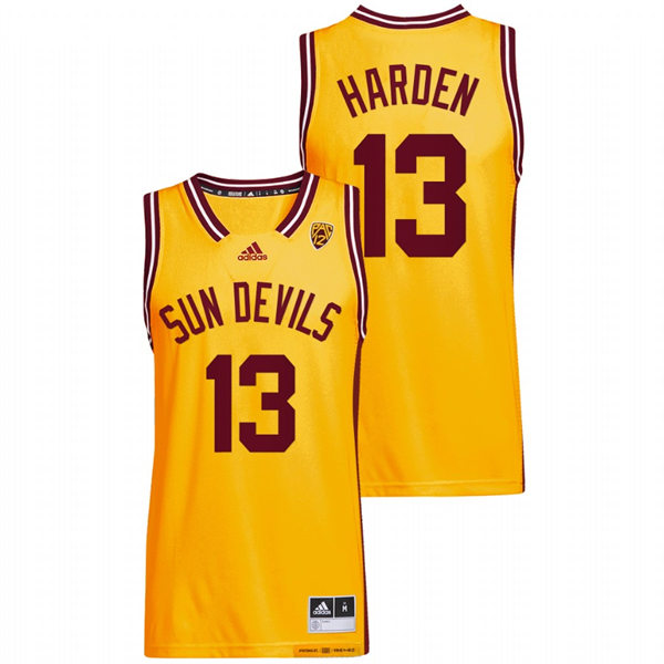 Mens Youth Arizona State Sun Devils #13 James Harden Nike 2022 Gold Reverse College Basketball Retro Jersey