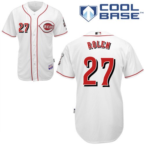 Mens Youth Cincinnati Reds #27 Scott Rolen Majestic 2011 White Jersey