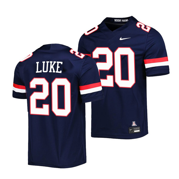 Mens Youth Arizona Wildcats #20 Rayshon Luke Nike 2022 College Football Game Jersey Navy