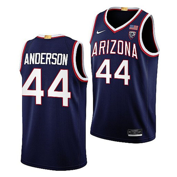 Mens Youth Arizona Wildcats #44 Dylan Anderson Nike Navy 2022-23 College Basketball Game Jersey