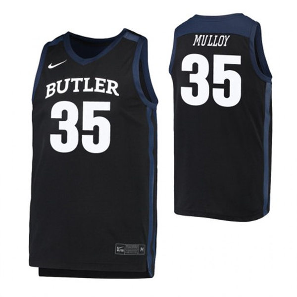Mens Youth Butler Bulldogs #35 John-Michael Mulloy Nike Black College Basketball Game Jersey