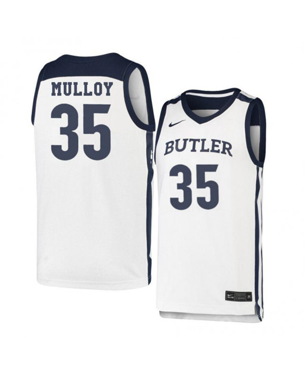 Mens Youth Butler Bulldogs #35 John-Michael Mulloy Nike White College Basketball Game Jersey