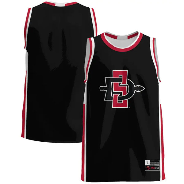 Mens Youth San Diego State Aztecs Custom Black Basketball Limited Jersey