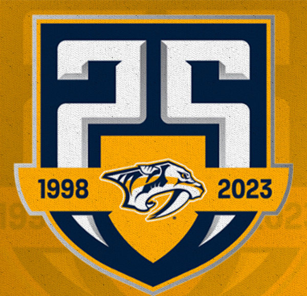 Nashville Predators 25th Anniversary Jersey Patch